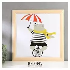 Постер дерево "В поисках счастья" 35х35 см, ясень