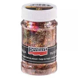 Поталь в хлопьях золото/медь/бронза, 100 мл, Pentart