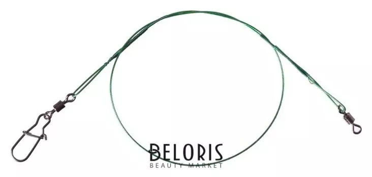 Поводки стальные 1x7 Lucky John Ssw, D=0.45 мм/6 кг/23 см, 2 шт.