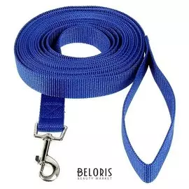Поводок 5 м х 2,5 см, синий
