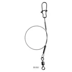 Поводок титановый 15 кг, 15 см, 2 штуки в упаковке