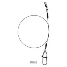 Поводок титановый 20 кг, 25 см, 2 штуки в упаковке