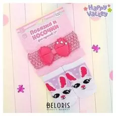 Повязка и носочки для пупса Зайка