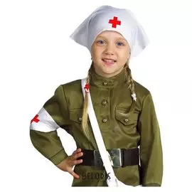 Повязка «Медсестра», белая с крестом