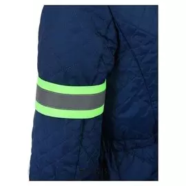 Повязка нарукавная светоотражающая на липучке, 51 × 5 см, цвет салатовый