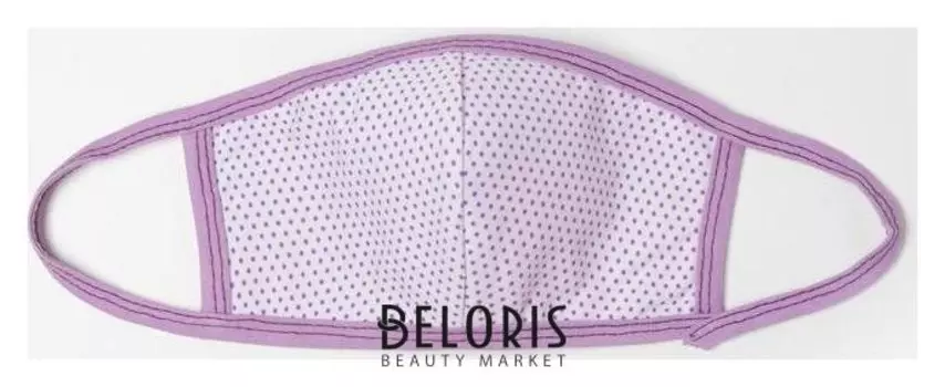 Повязка тканевая для девочки, цвет розовый (Горох) возраст 7-12 лет