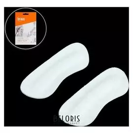 Пяткоудерживатели для обуви, кожаные, на клеевой основе, пара, цвет белый