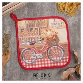 Прихватка "Bakery House" 19х19 саржа,100% х/л,ватин 250г/м2