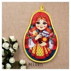 Прихватка «Матрёшка с крынкой», сувенирная, 29х20 см