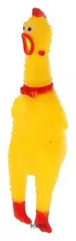 Прикол «Курица», кричит, в сетке, 16 см