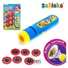 Проектор-фонарик «Умная пчёлка», 6 слайдов, 48 полноцветных картинок, работает от батареек