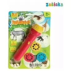 Проектор-фонарик «Забавные животные» 2 в 1