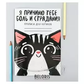 Прописи для взрослых "Я причиню тебе боль и страдания"