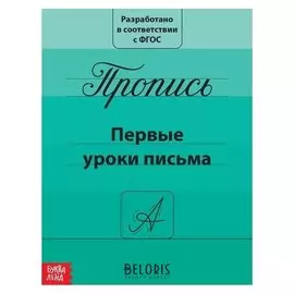 Прописи «Первые уроки письма», 20 стр.