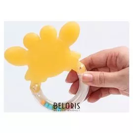 Прорезыватель с погремушкой Крабик