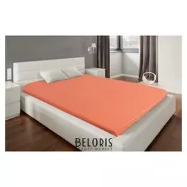 Простыня «Этель Basic» 200х220 см, цвет персиковый