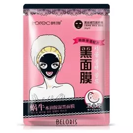 Противовоспалительная маска для лица с муцином улитки и экстрактом гамамелиса виргинского (черная)