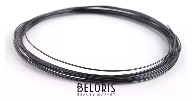 Проволока для плетения D=0.8мм, намотка 5м, цвет чёрный