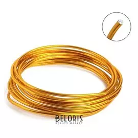 Проволока для плетения D=3мм, намотка 3м, цвет золотой