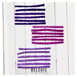 Проволока с ворсом для творчества, набор 6 шт., размер 1 шт: 30×2 см, цвет оттенки фиолетового