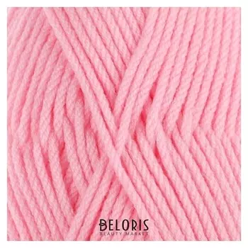 Пряжа "Акварель" 50% акрил, 50% леакрил 110м/100гр (055 св. розовый)