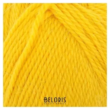 Пряжа "Аргентинская шерсть" 100% импортная п/т шерсть 200м/100гр (104 желтый)