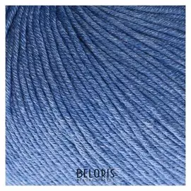 Пряжа "Baby Cotton" 60% хлопок, 40% акрил 165м/50гр (3431 синий)