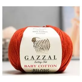 Пряжа "Baby Cotton" 60% хлопок, 40% полиакрил 165м/50гр (3453)
