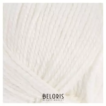 Пряжа "Бамбино" 35% шерсть меринос, 65% акрил 150м/50гр (205, белый)