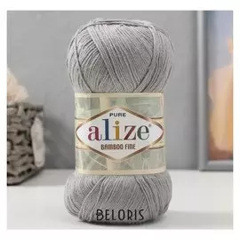 Пряжа "Bamboo Fine" 100% бамбук, 440м/100гр (52 св.серый)