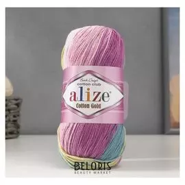 Пряжа "Cotton Gold Batik" 55% хлопок, 45% акрил, 330м/100гр (6794)