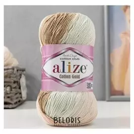 Пряжа "Cotton Gold Batik" 55% хлопок, 45% акрил, 330м/100гр (7103)