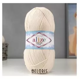 Пряжа "Cotton Gold Fine" 55% хлопок, 45% акрил 660м/100гр (67 св. бежевый)