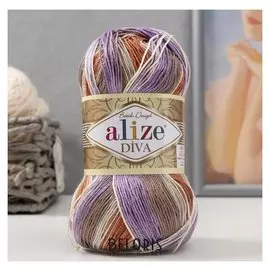 Пряжа "Diva Batik" 100% микрофибра 350м/100гр (7391)