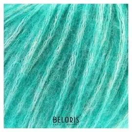 Пряжа "Фиджи" 20% меринос. шерсть, 60% хлопок, 20% акрил 95м/50гр (8358,меланж зел. бирюза)