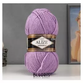 Пряжа "Lanagold" 51% акрил, 49% шерсть 240м/100гр (166 астра)