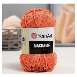 Пряжа "Macrame макраме" 100% полиэстер 130м/90гр (160 св. коралл)