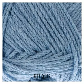 Пряжа "Мягкий хлопок" 70% хлопок, 30% нейлон 220м/100гр (015 голубой)