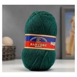 Пряжа "Надежда" 30% шерсть, 70% акрил 220м/100гр (220 малахит)