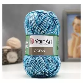 Пряжа "Ocean" 20% шерсть, 80% акрил 180м/100гр (111 бирюза)