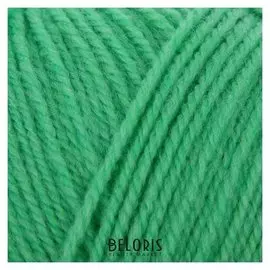 Пряжа "Подмосковная" 50% шерсть, 50% акрил 250м/100гр (0057, светлый салат)