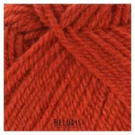 Пряжа "Подмосковная" 50% шерсть, 50% акрил 250м/100гр (0086, терракот)