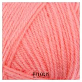 Пряжа "Подмосковная" 50% шерсть, 50% акрил 250м/100гр (0160, розовый)