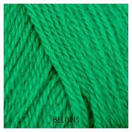 Пряжа "Подмосковная" 50% шерсть, 50% акрил 250м/100гр (0723, яркая зелень)