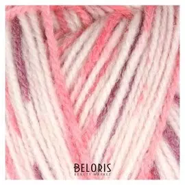 Пряжа "Подмосковная" 50% шерсть, 50% акрил 250м/100гр (7168, принт)