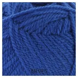 Пряжа "Подмосковная" 50% шерсть, 50% акрил 250м/100гр (0170, василек)