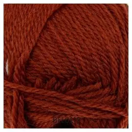 Пряжа "Подмосковная" 50% шерсть, 50% акрил 250м/100гр (3213, коньяк)