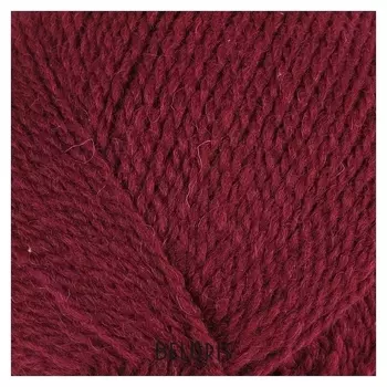 Пряжа " подмосковная Superfine" 50% шерсть, 50% акрил 460м/100гр (0025 вишня)