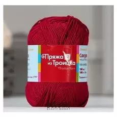 Пряжа "Сакура" 100% вискоза 180м/100гр (1426 винный)