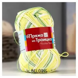 Пряжа "Сакура" 100% вискоза 180м/100гр (7231, принт)